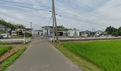 ミナミ自動車近辺のストリートビュー(田園地帯の道)