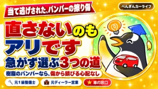 バンパーの擦り傷の選択肢