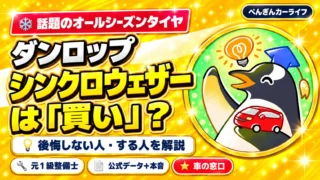 ダンロップ シンクロウェザーは買い？後悔しない人・する人を元整備士が解説